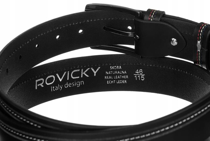 Leather belt ROVICKY R-PI-03