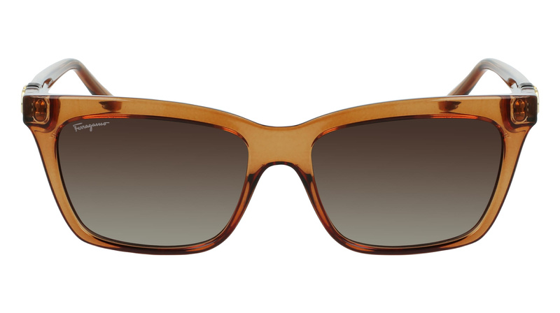 SUNGLASSES FERRAGAMO WOMEN SF1027S-210 (Szkło/Zausznik/Mostek) 55/16/140 mm)