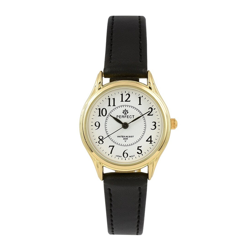 BLACK/GOLD PERFECT CLASSIC LADIES RETRO MIYOTA 273 WATCH