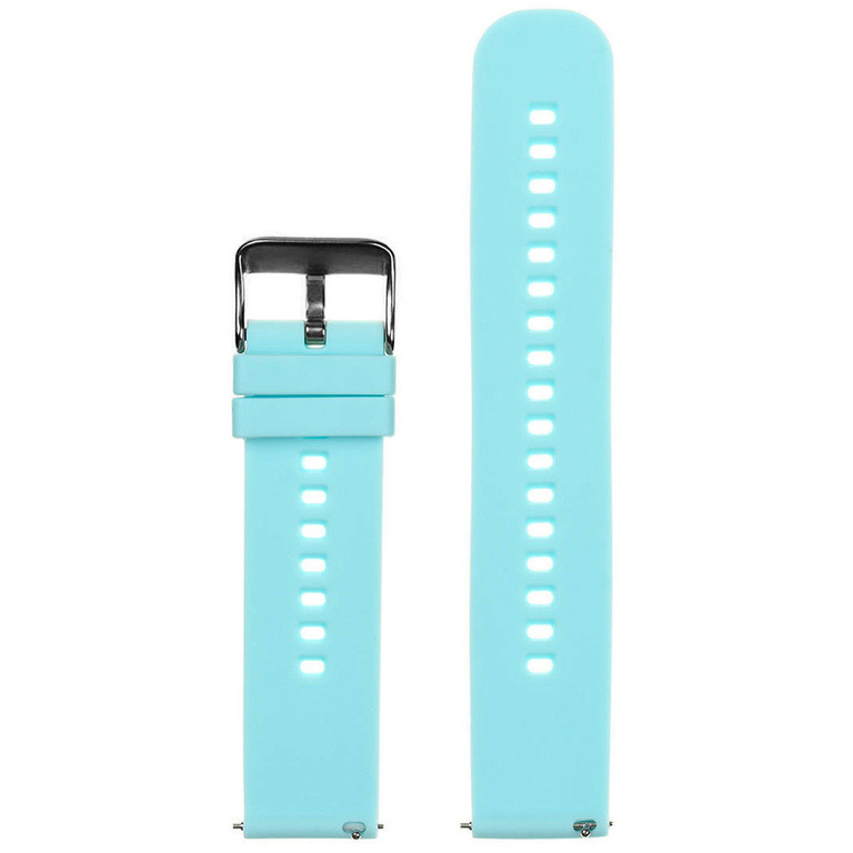 U27 rubber watch strap - blue/black - 22mm