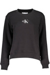 CALVIN KLEIN WOMEN&#39;S ZIPLESS SWEATSHIRT BLACK