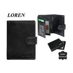 N4L-Crvt Black men's leather wallet