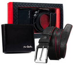 Leather's wallet and belt set PIERRE CARDIN ZM-PC