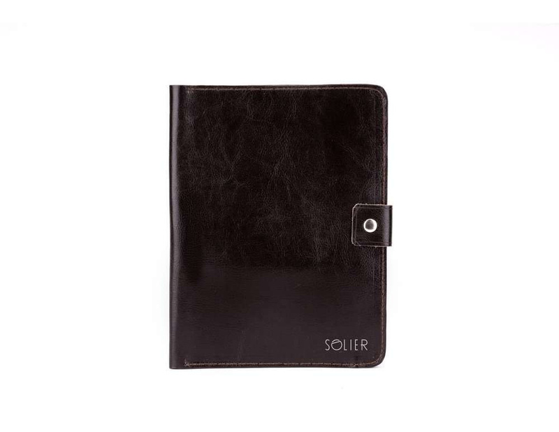 Slim leather men's wallet card holder SOLIER SA13