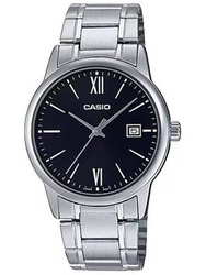 Men's steel watch with date by CASIO