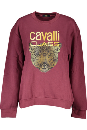 CAVALLI CLASS DAMEN-SWEATSHIRT OHNE REISSVERSCHLUSS LILA