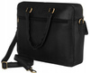 Leather laptop bag PETERSON PTN LAP-15602-NDM