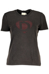 DESIGUAL WOMEN&#39;S SHORT SLEEVE T-SHIRT BLACK