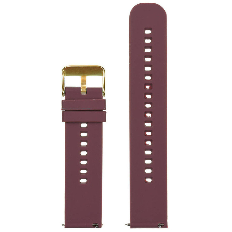 U27 rubber watch strap - purple/gold - 22mm