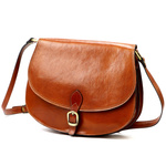 Leather elegant women's messenger bag by Florence