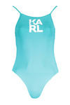 KARL LAGERFELD BEACHWEAR EINTEILER DAMEN HELLBLAUER BADEANZUG