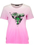 GUESS JEANS WOMEN&#39;S SHORT SLEEVE T-SHIRT PINK