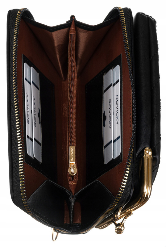 Bag with wallet function with strap by Rovicky