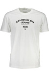 BIAŁY T-SHIRT MĘSKI Z KRÓTKIM RĘKAWEM CALVIN KLEIN WHITE