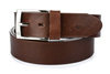 Beltimore leather men's brown premium belt E08 : Colors - brown, beige, Strap size - r.100-115 cm