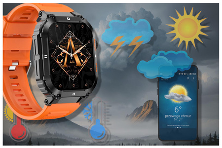 SMARTWATCH MĘSKI Gravity GT6-3 - WYKONYWANIE POŁĄCZEŃ, MONITOR SNU (sg020c)