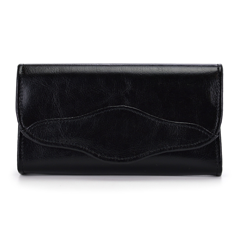 Elegant classic women's leather wallet by Elkor