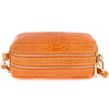 Orange leather leather messenger Italian CROCE BELTIMORE P12