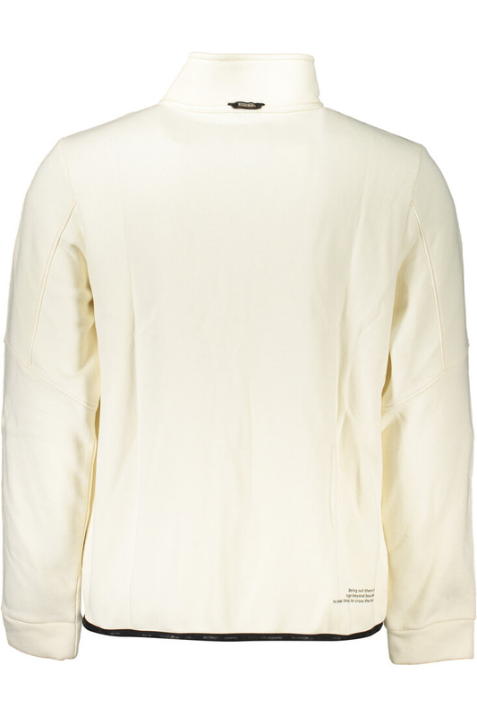 NAPAPIJRI MEN&#39;S WHITE ZIP SWEATSHIRT