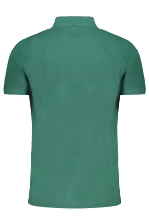 GIAN MARCO VENTURI GREEN MEN&#39;S SHORT SLEEVED POLO SHIRT