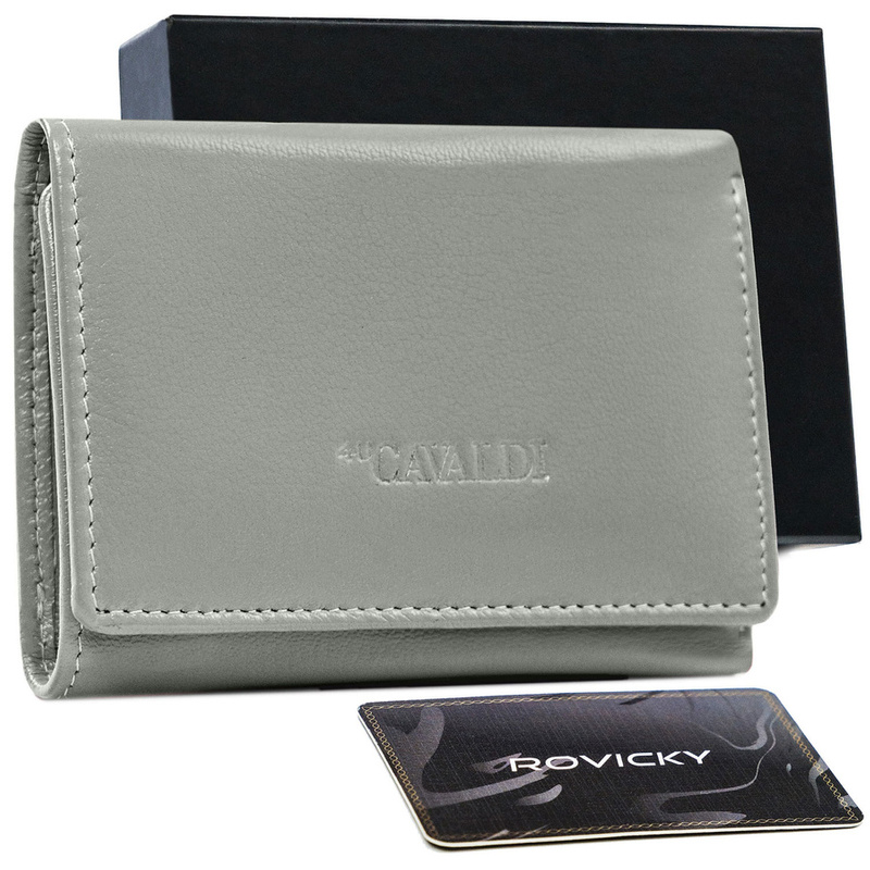 Leather compact women's wallet by 4U Cavaldi