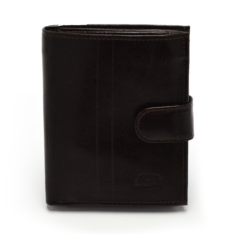 Practical, roomy men's leather wallet