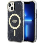 Guess GUHMP14SPCUMAK iPhone 14 6.1" czarny/black hardcase Marble MagSafe