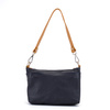 A sleek and roomy leather shoulder bag