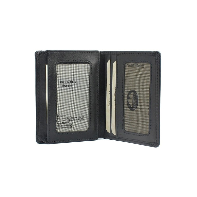 Men's genuine leather wallet EL FORREST 854-67 RFID