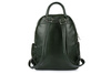 Italian Women's A4 Leder Rucksack viele Taschen oliv C79