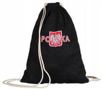 Black, cotton backpack-a patriotic motif