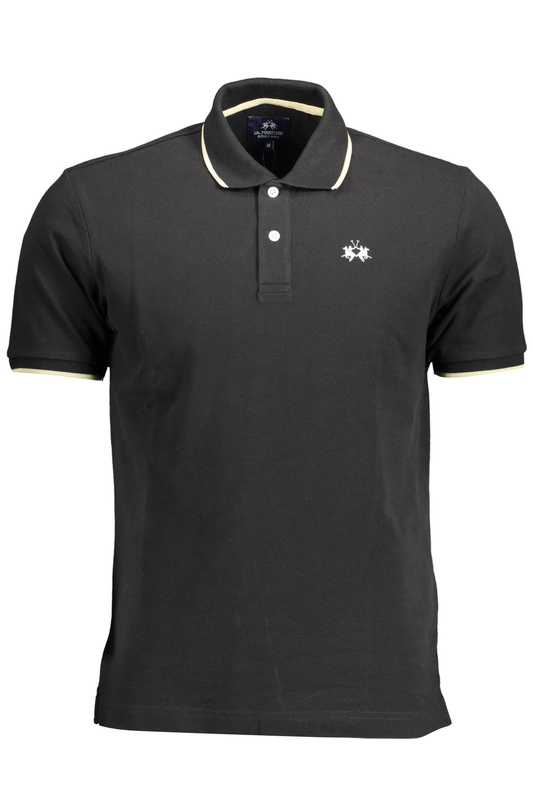 LA MARTINA POLO SHORT SLEEVE MAN BLACK