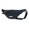 Navy blue quilted leather kidney pouch Beltimore F22