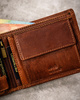 Leather wallet RFID PETERSON PTN N992-EBS