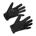 Black Leather gloves men's fleece bear BELTIMORE K33 : Colors - black, Glove size - L/XL