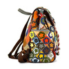 Bunter Damenrucksack mit Mosaikmuster und Blumen