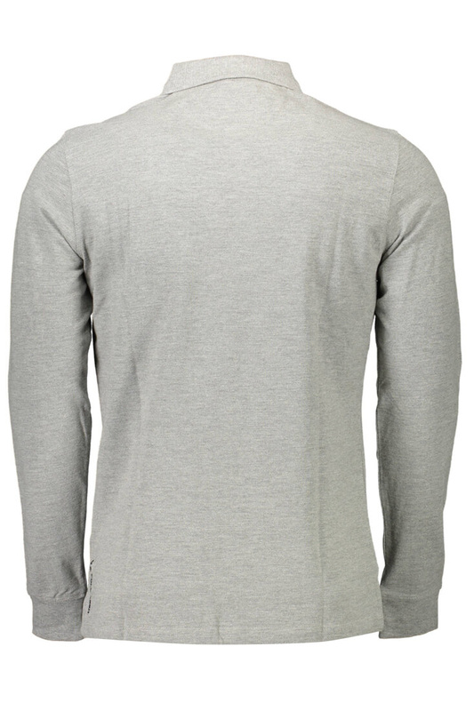 US POLO SHIRT LONG SLEEVE MEN&#39;S GRAY