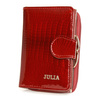 Red Julia Rosso women's leather wallet vertical RFID F59.