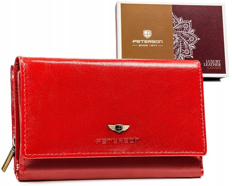 Leather wallet RFID PETERSON PTN 206-VTBD