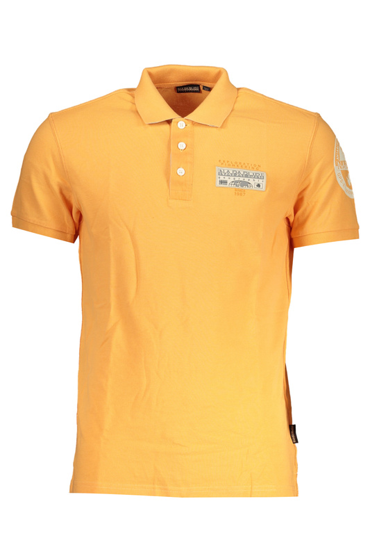 NAPAPIJRI MEN&#39;S ORANGE SHORT SLEEVED POLO SHIRT