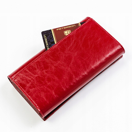 Women's genuine leather wallet Peterson PTN PL-411 MULTI