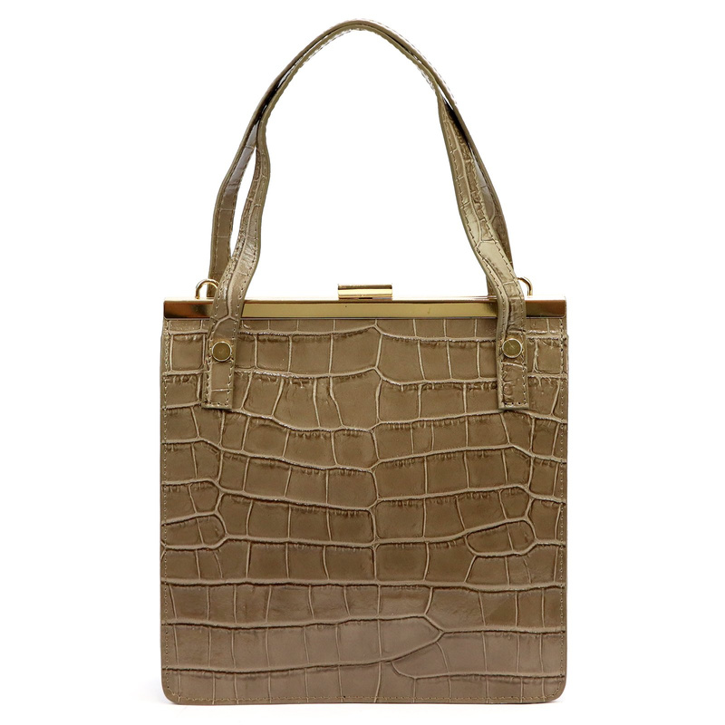 Damen Echtleder Handtasche Luka 19-90 CROCO