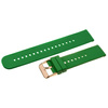 U27 rubber watch strap - green/rosegold - 20mm