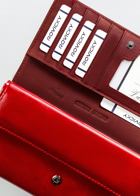 Elegante, stilvolle große Damenbrieftasche 4U Cavaldi