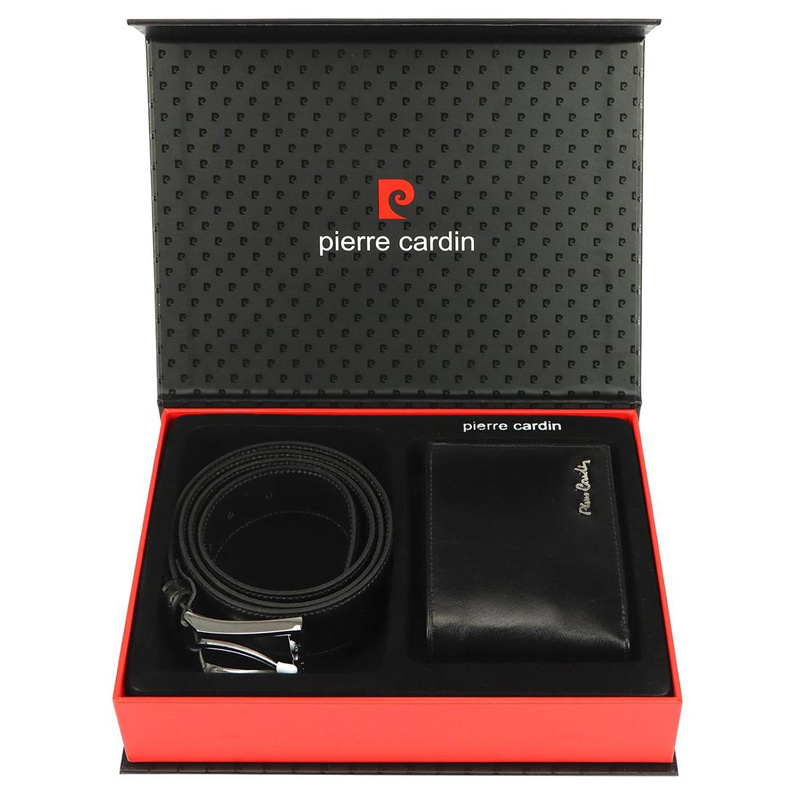 Herren Echtleder Geschenkset Pierre Cardin ZG-103-BR