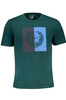 GIAN MARCO VENTURI GREEN MEN&#39;S SHORT SLEEVED T-SHIRT