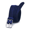 BELTIMORE women's leather belt navy blue box A90 : Colors - navy blue, Strap size - r.100-115 cm