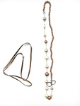 Women's elegant NECKLACE with MISAKI beads