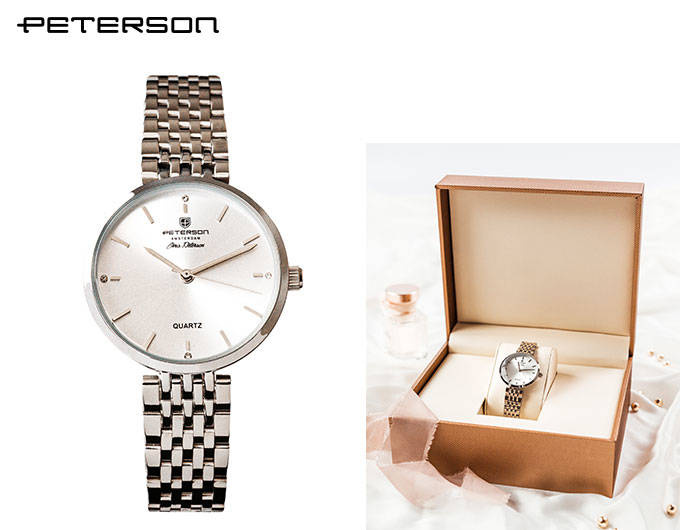 Stainless steel women PETETRSON PTN ZEGAREK-D-55840