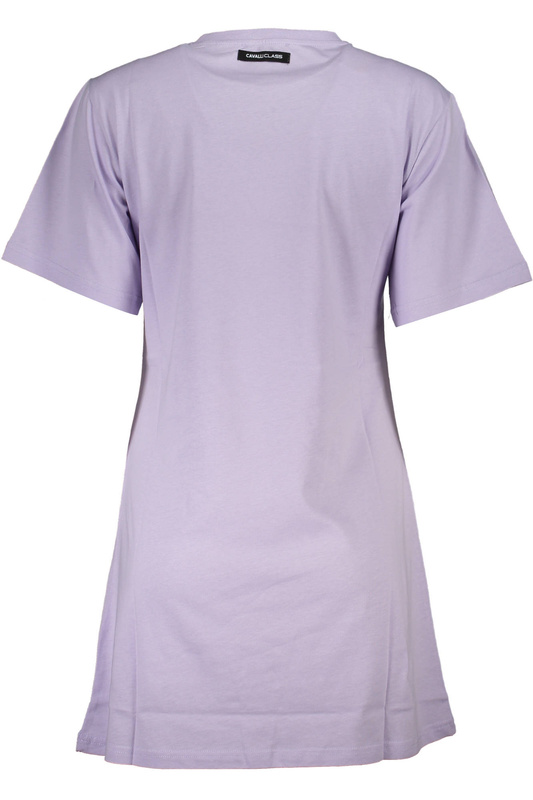 CAVALLI CLASS PURPLE WOMAN SHORT SLEEVE T-SHIRT